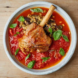 Lamb Shank with Tomato Sauce and Rice (Served: Tuesday 3/19/24 & 4/2/24)